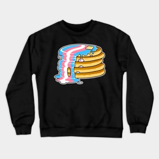 Trans Pride Pancakes LGBT Crewneck Sweatshirt